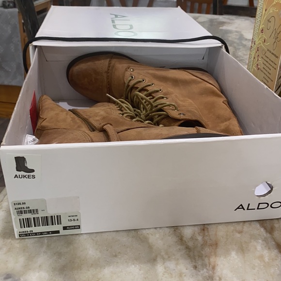 Suede Distressed Aldo Combat Boots - Picture 8 of 8